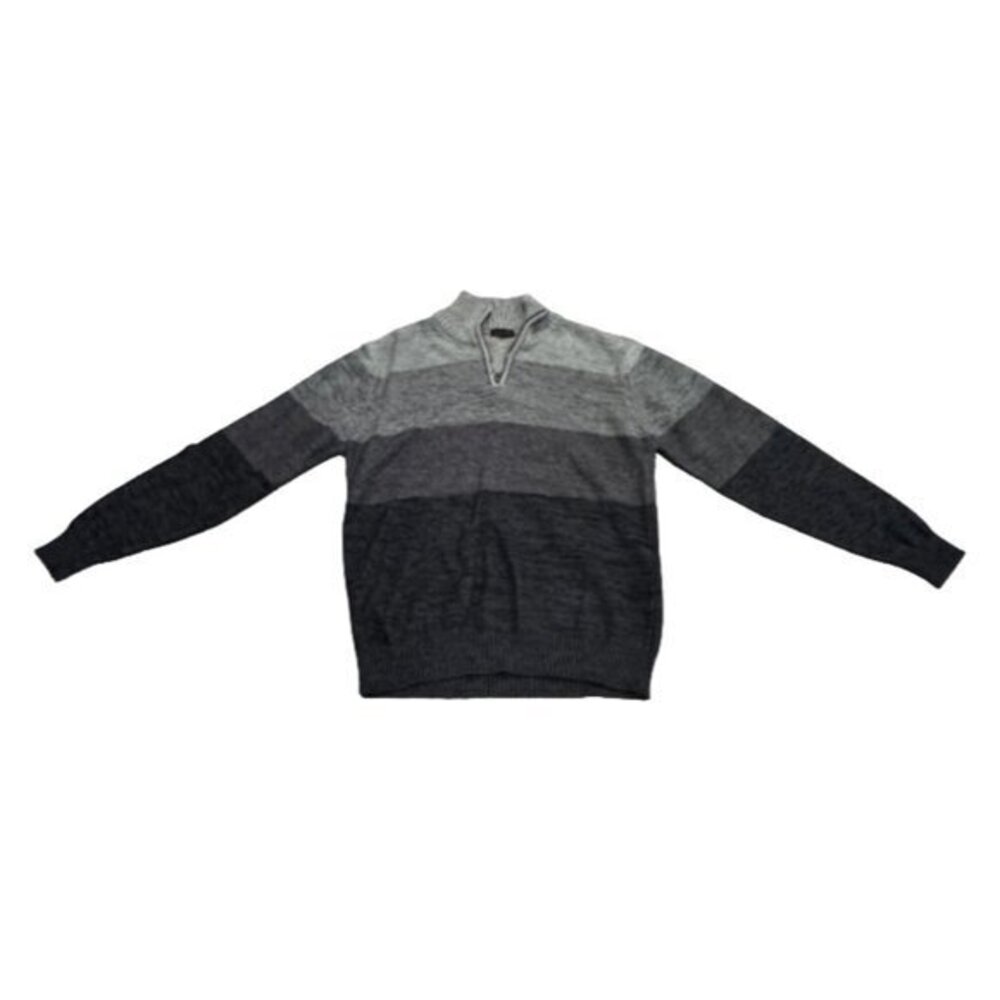 A&I Quarter Zip Mock Neck Ombre Sweater